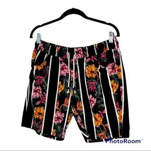 Mens hawaiian summer print floral shorts
